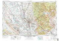 Bakersfield California Historical topographic map, 1:250000 scale, 1 X 2 Degree, Year 1962