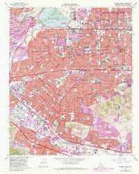Baldwin Park California Historical topographic map, 1:24000 scale, 7.5 X 7.5 Minute, Year 1966