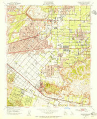 Baldwin Park California Historical topographic map, 1:24000 scale, 7.5 X 7.5 Minute, Year 1953