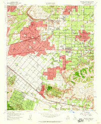 Baldwin Park California Historical topographic map, 1:24000 scale, 7.5 X 7.5 Minute, Year 1953