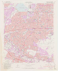 Baldwin Park California Historical topographic map, 1:24000 scale, 7.5 X 7.5 Minute, Year 1966
