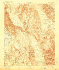 Ballarat California Historical topographic map, 1:250000 scale, 1 X 1 Degree, Year 1913