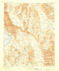Ballarat California Historical topographic map, 1:250000 scale, 1 X 1 Degree, Year 1913