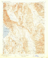 Ballarat California Historical topographic map, 1:250000 scale, 1 X 1 Degree, Year 1913