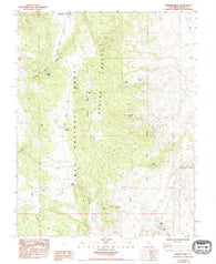Banner Ridge California Historical topographic map, 1:24000 scale, 7.5 X 7.5 Minute, Year 1984