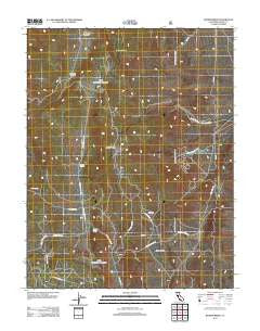 Banner Ridge California Historical topographic map, 1:24000 scale, 7.5 X 7.5 Minute, Year 2012