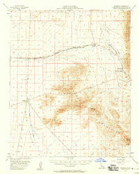 Bannock California Historical topographic map, 1:62500 scale, 15 X 15 Minute, Year 1956