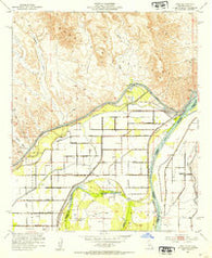 Bard California Historical topographic map, 1:24000 scale, 7.5 X 7.5 Minute, Year 1952