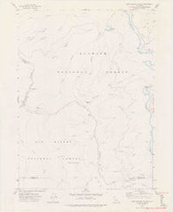 Bark Shanty Gulch California Historical topographic map, 1:24000 scale, 7.5 X 7.5 Minute, Year 1974