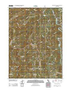 Bark Shanty Gulch California Historical topographic map, 1:24000 scale, 7.5 X 7.5 Minute, Year 2012