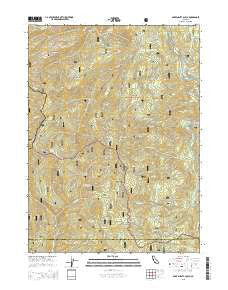 Bark Shanty Gulch California Current topographic map, 1:24000 scale, 7.5 X 7.5 Minute, Year 2015