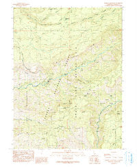Barkley Mountain California Historical topographic map, 1:24000 scale, 7.5 X 7.5 Minute, Year 1991