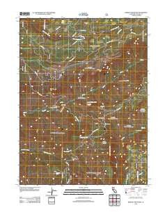 Barkley Mountain California Historical topographic map, 1:24000 scale, 7.5 X 7.5 Minute, Year 2012