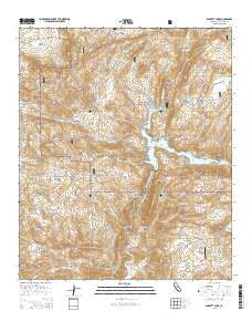 Barrett Lake California Current topographic map, 1:24000 scale, 7.5 X 7.5 Minute, Year 2015