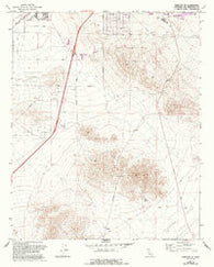 Barstow SE California Historical topographic map, 1:24000 scale, 7.5 X 7.5 Minute, Year 1971