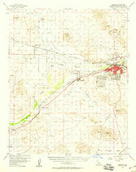 Barstow California Historical topographic map, 1:62500 scale, 15 X 15 Minute, Year 1956