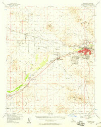Barstow California Historical topographic map, 1:62500 scale, 15 X 15 Minute, Year 1956
