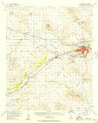 Barstow California Historical topographic map, 1:62500 scale, 15 X 15 Minute, Year 1956