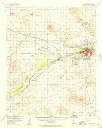 Barstow California Historical topographic map, 1:62500 scale, 15 X 15 Minute, Year 1956