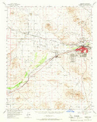 Barstow California Historical topographic map, 1:62500 scale, 15 X 15 Minute, Year 1956