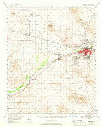 Barstow California Historical topographic map, 1:62500 scale, 15 X 15 Minute, Year 1956