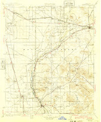 Barstow California Historical topographic map, 1:125000 scale, 30 X 30 Minute, Year 1934