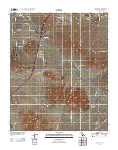 Barstow SE California Historical topographic map, 1:24000 scale, 7.5 X 7.5 Minute, Year 2012