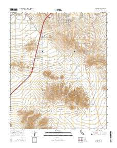 Barstow SE California Current topographic map, 1:24000 scale, 7.5 X 7.5 Minute, Year 2015
