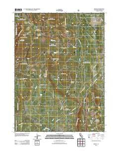 Bartle California Historical topographic map, 1:24000 scale, 7.5 X 7.5 Minute, Year 2012