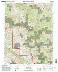 Bartlett Mountain California Historical topographic map, 1:24000 scale, 7.5 X 7.5 Minute, Year 1996