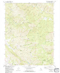 Bartlett Mtn California Historical topographic map, 1:24000 scale, 7.5 X 7.5 Minute, Year 1958
