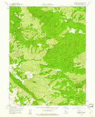 Bartlett Mtn California Historical topographic map, 1:24000 scale, 7.5 X 7.5 Minute, Year 1958