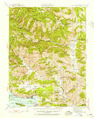 Bartlett Springs California Historical topographic map, 1:62500 scale, 15 X 15 Minute, Year 1942