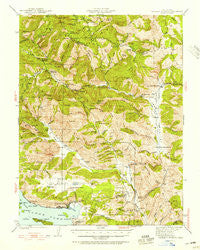 Bartlett Springs California Historical topographic map, 1:62500 scale, 15 X 15 Minute, Year 1942