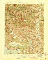 Bartlett Springs California Historical topographic map, 1:62500 scale, 15 X 15 Minute, Year 1944