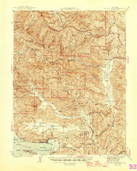 Bartlett Springs California Historical topographic map, 1:62500 scale, 15 X 15 Minute, Year 1944