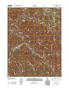 Bartlett Springs California Historical topographic map, 1:24000 scale, 7.5 X 7.5 Minute, Year 2012