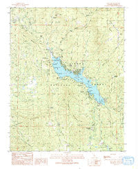 Bass Lake California Historical topographic map, 1:24000 scale, 7.5 X 7.5 Minute, Year 1990