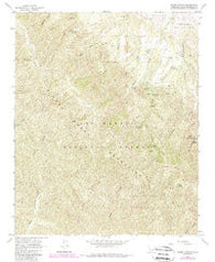 Bates Canyon California Historical topographic map, 1:24000 scale, 7.5 X 7.5 Minute, Year 1964