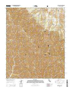 Bates Canyon California Current topographic map, 1:24000 scale, 7.5 X 7.5 Minute, Year 2015