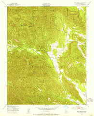 Bear Canyon California Historical topographic map, 1:24000 scale, 7.5 X 7.5 Minute, Year 1949