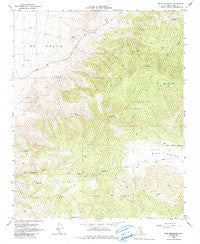 Bear Mountain California Historical topographic map, 1:24000 scale, 7.5 X 7.5 Minute, Year 1966