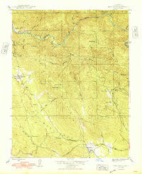 Bear Valley California Historical topographic map, 1:24000 scale, 7.5 X 7.5 Minute, Year 1948
