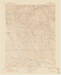 Bear Valley California Historical topographic map, 1:24000 scale, 7.5 X 7.5 Minute, Year 1948