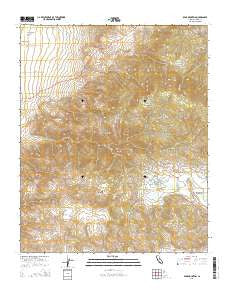 Bear Mountain California Current topographic map, 1:24000 scale, 7.5 X 7.5 Minute, Year 2015