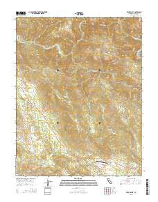 Bear Valley California Current topographic map, 1:24000 scale, 7.5 X 7.5 Minute, Year 2015