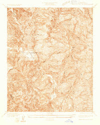Beartrap Canyon California Historical topographic map, 1:24000 scale, 7.5 X 7.5 Minute, Year 1932