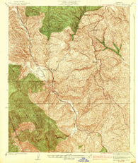 Beartrap Canyon California Historical topographic map, 1:24000 scale, 7.5 X 7.5 Minute, Year 1938