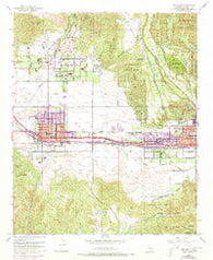 Beaumont California Historical topographic map, 1:24000 scale, 7.5 X 7.5 Minute, Year 1953