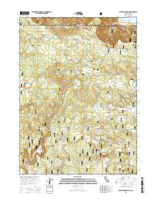 Beaver Mountain California Current topographic map, 1:24000 scale, 7.5 X 7.5 Minute, Year 2015